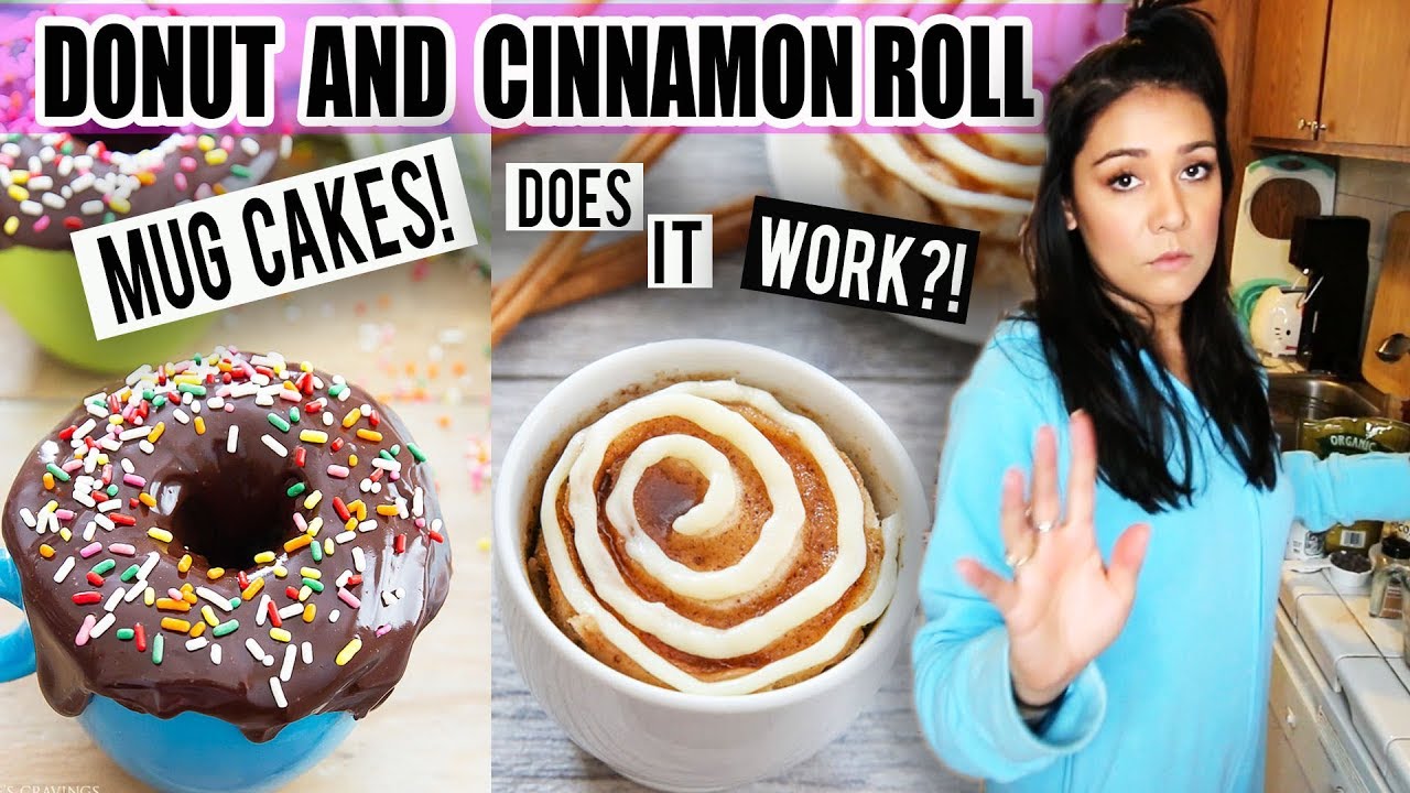 I tried making DONUT and CINNAMON ROLL Mug Cakes... Does it work?!  | Tasty Tuesday