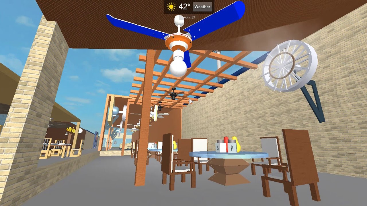 Ceiling Fans around Six's Plaza!