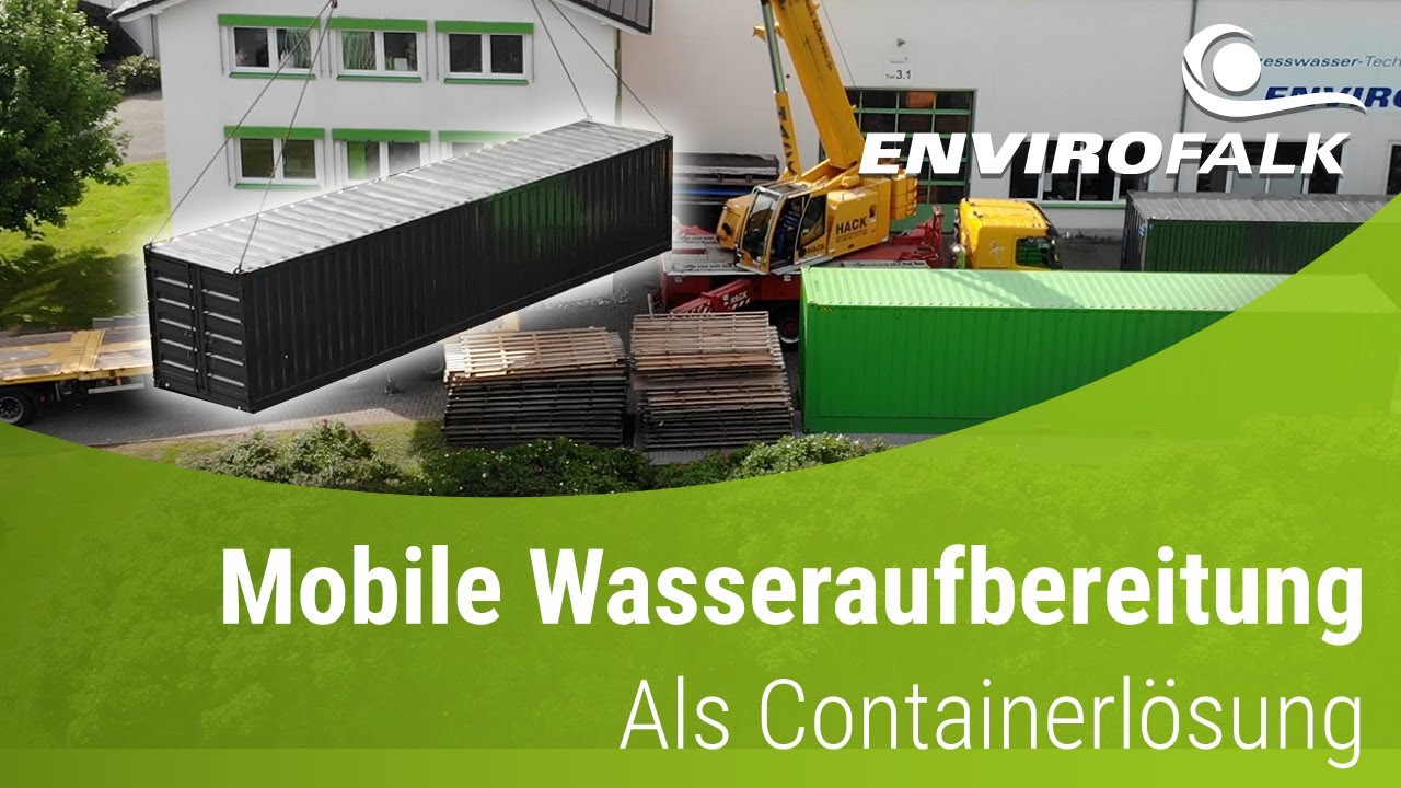 Mobile Wasseraufbereitungsanlage im Container - Flexibel, Schnell, Sicher