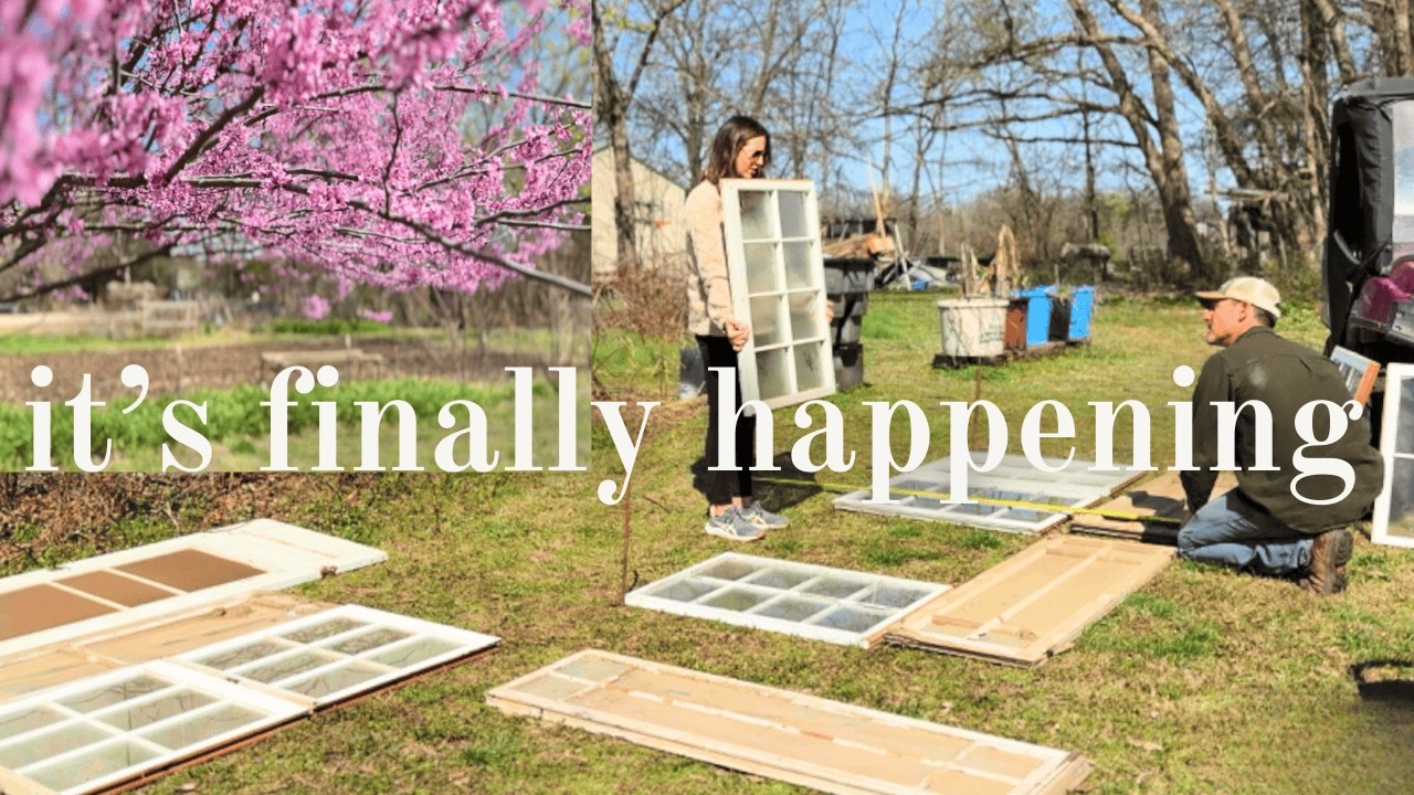 Building Our DIY Greenhouse With Antique Windows & Doors | Country Garden Dreams