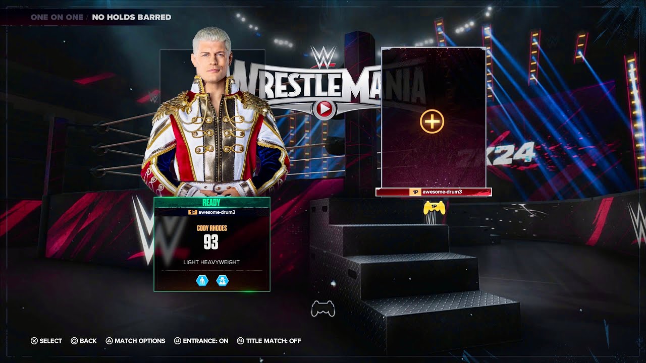 Part-2 Cody Rhodes faces Random WWE Superstar WWE 2K24 Wrestlemania 