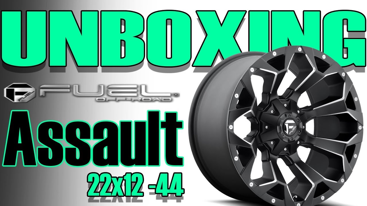 Fuel Offroad Assault 22x12 -44 Wheel Rim Unboxing