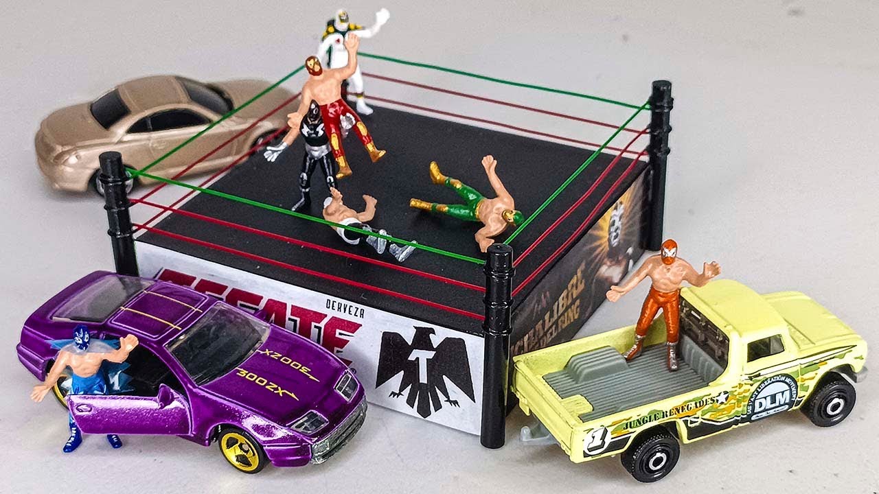 Rin Luchadores de Juguete tradicional miniatura 1/64 BOOTLEG MEXICANO Hot wheels matchbox