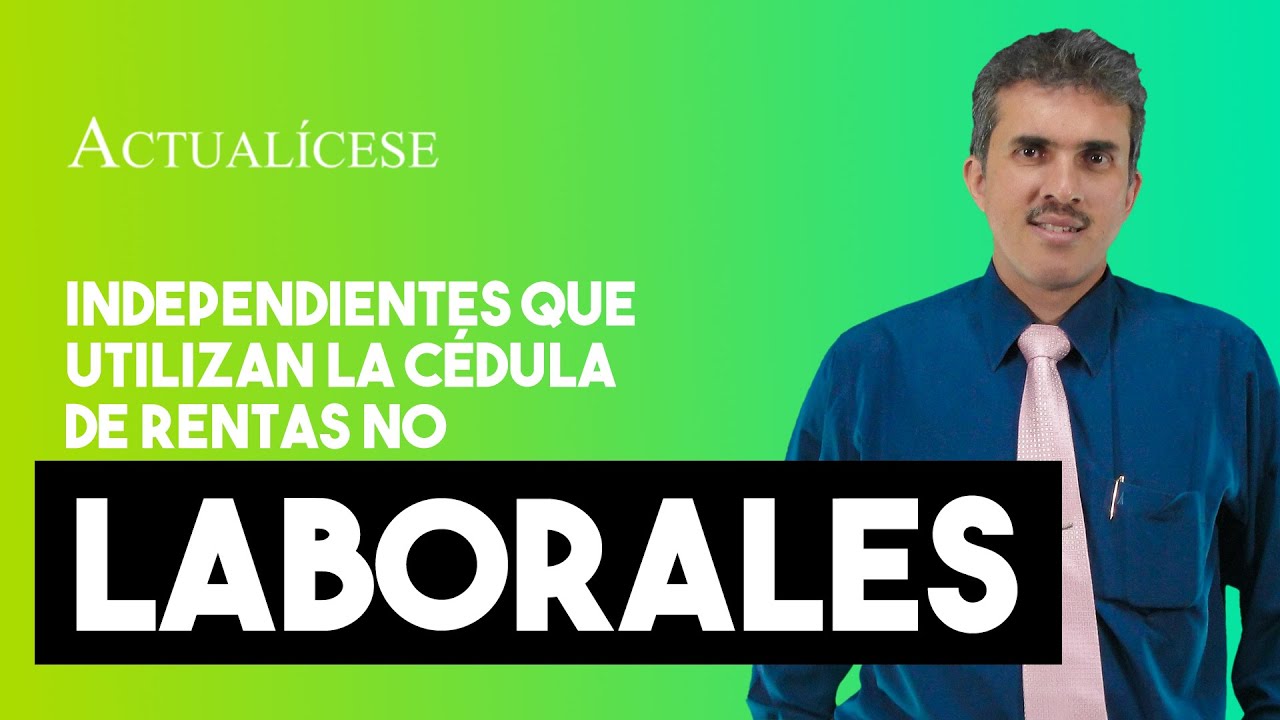 Rentas no laborales para personas naturales que perciben honorarios