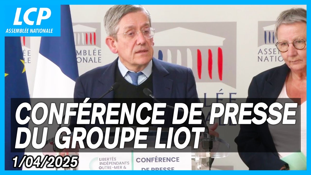 Charles de Courson : conférence de presse du groupe LIOT - 1/04/2025