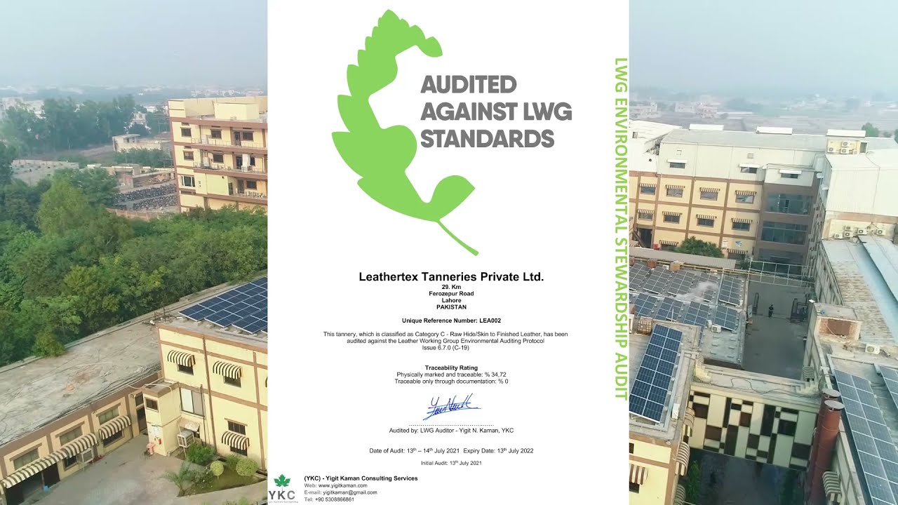 Leathertex Tanneries LWG announcement