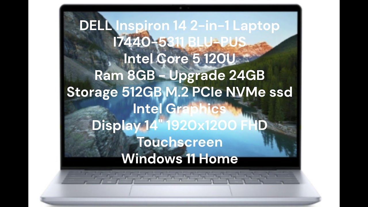 DELL Inspiron 14 7440 2-in-1 - Unboxing - Disassembly - Ram Upgrade