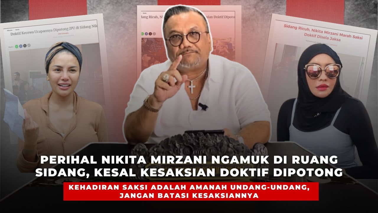 SIDANG LANJUTAN KASUS NIKITA MIRZANI RICUH, DR. TOGAR SITUMORANG BERI TANGGAPAN