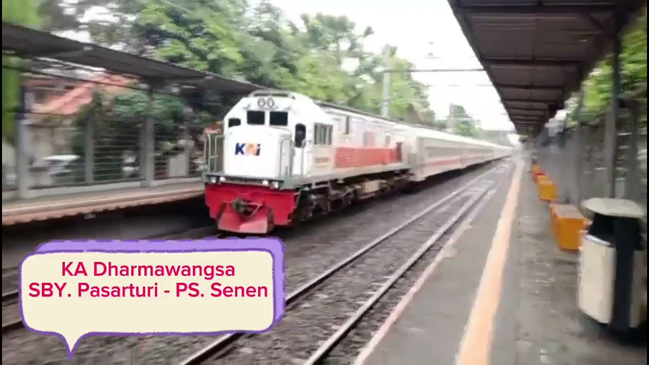 Kompilasi Kereta Api di Stasiun Kramat