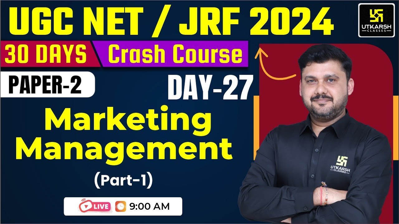 UGC NET 30 Days Crash Course | Market Management #1 | Commerce Paper 2 By Yogesh Sir