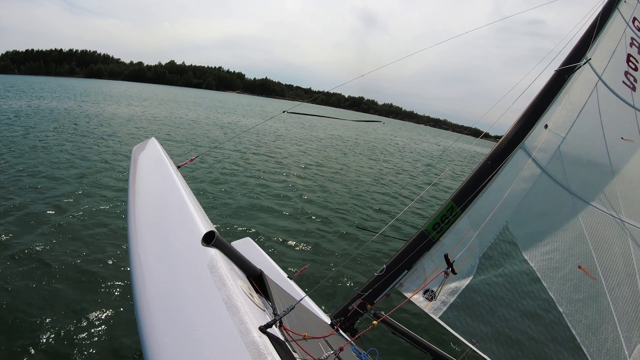 GoPro a class catamaran sailing
