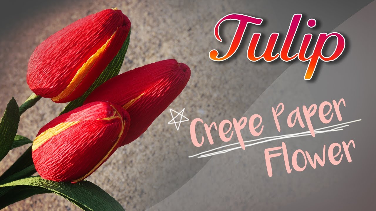 HOW TO MAKE A TULIP 이화명장 주름지 꽃 공예 : 튤립