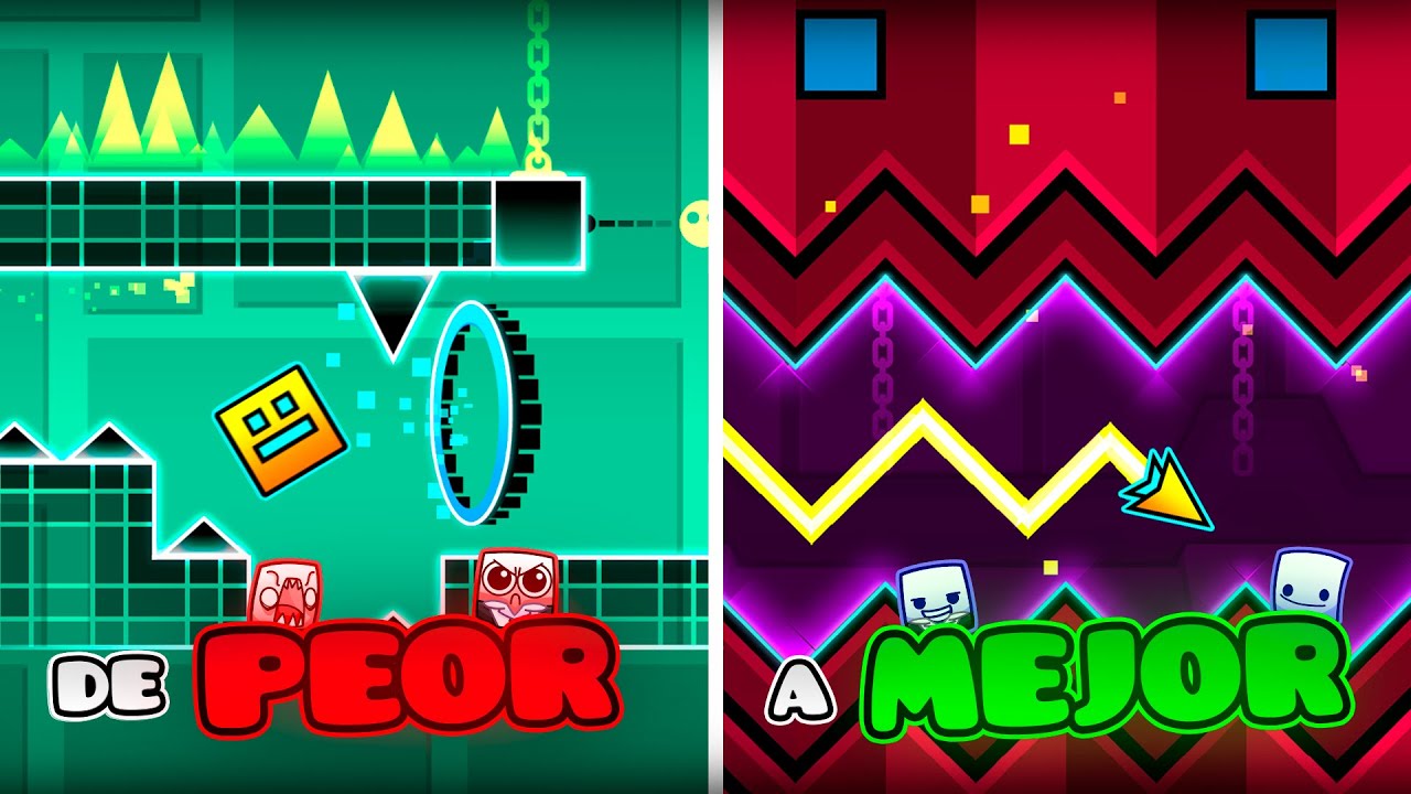 Geometry Dash: Del PEOR al MEJOR nivel de RobTop