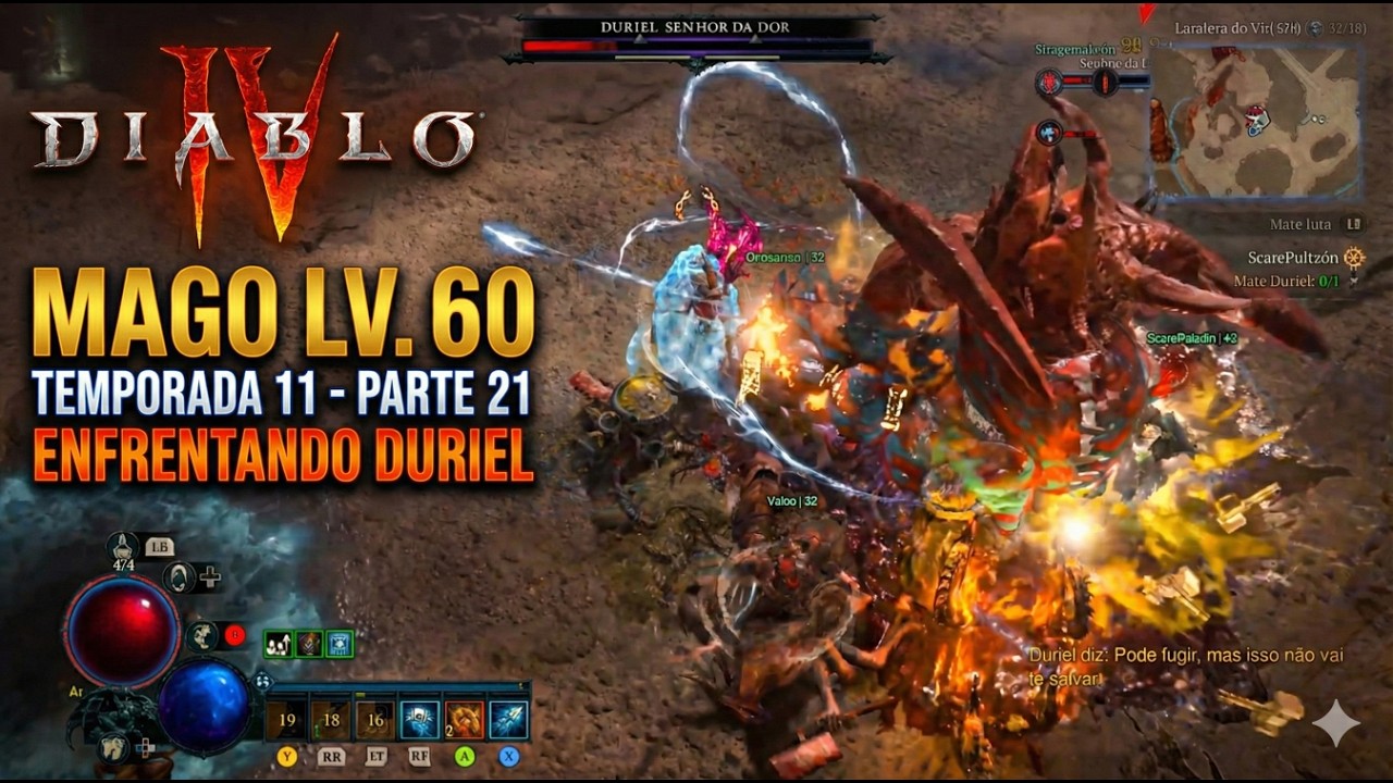 O Segredo de KED BARDU e o Embate com DURIEL! | Diablo IV Mago Ep. 21 🔥