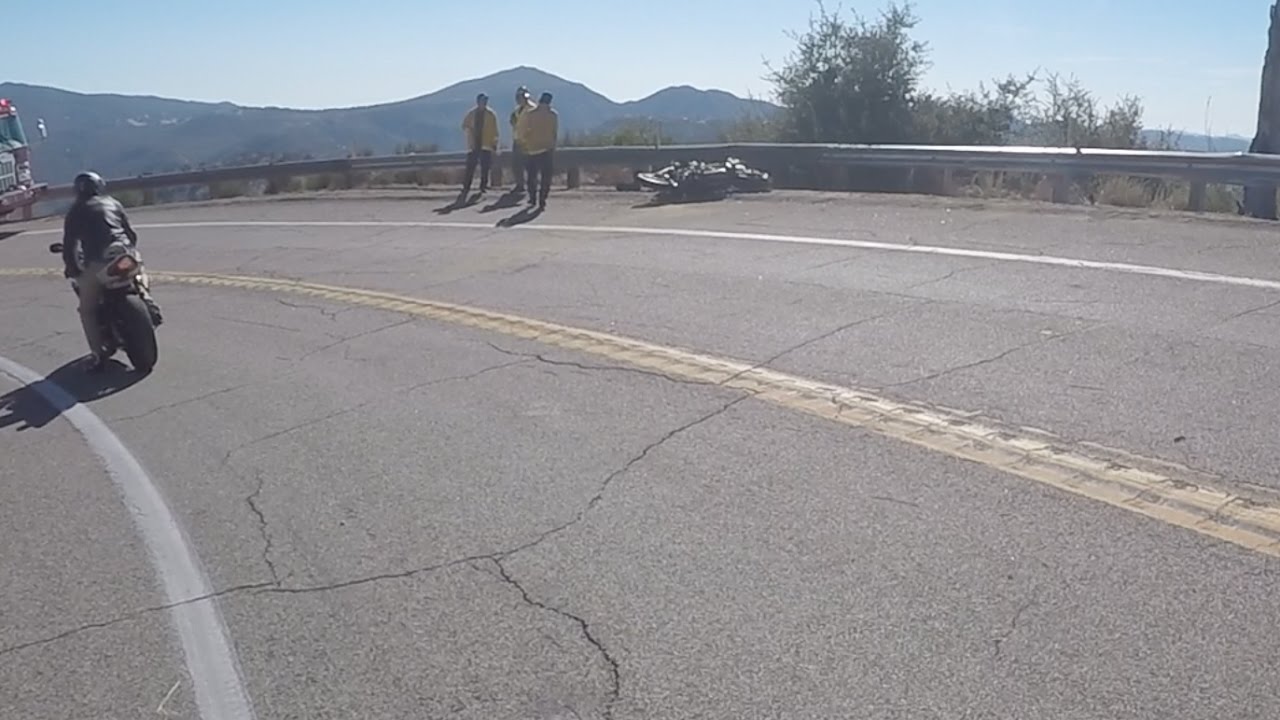 Crazy Motorcycle Crash at Palomar!!!
