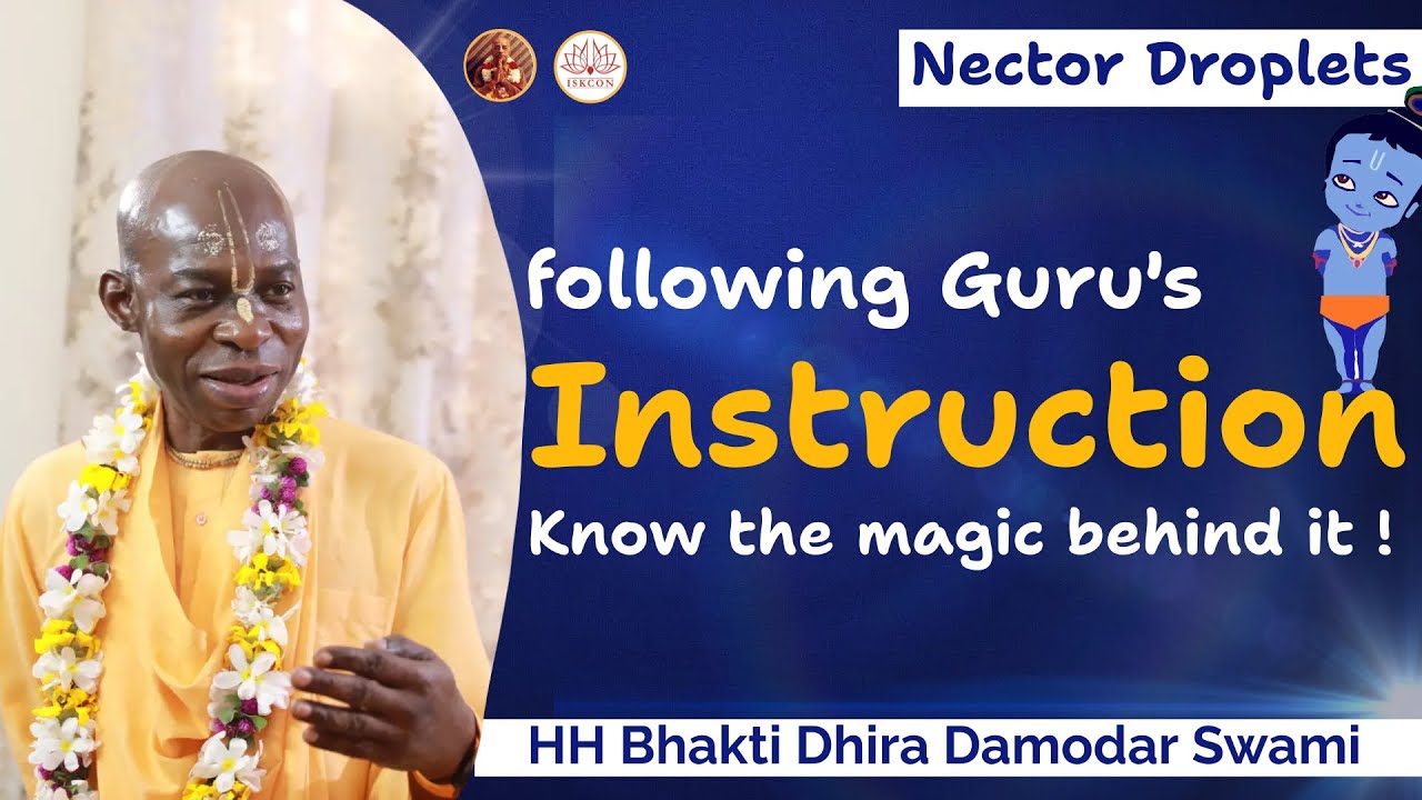 Nector Droplets | The Magic behind following Guru's Instruction | HH BDDS