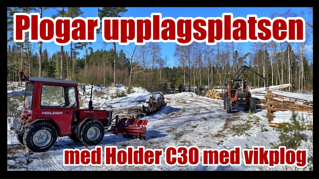 Snö IGEN! I Mars! Dags att ratta lite Holder C30 i snön :-)