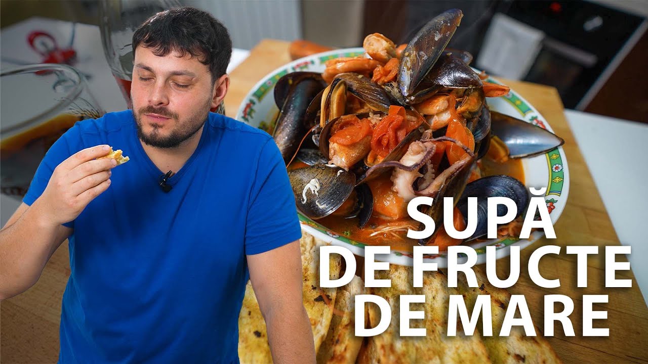 SUPĂ de fructe de mare || C&acirc;nd ți-e dor de mare dar afara e iarnă