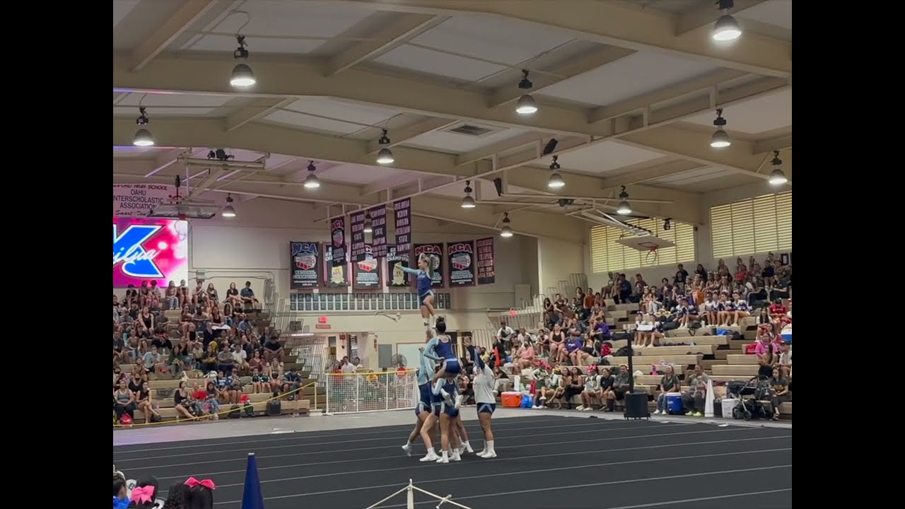 Kailua High School JV Cheer Team..5th Place, Out of 21 Schools  Cheerleading Championship