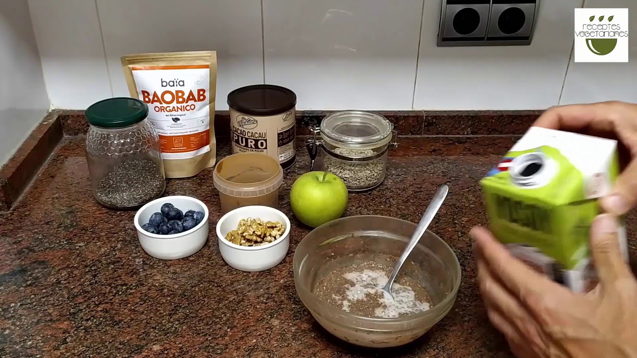 Elaborem pas a pas un puding de xia per receptes vegetarianes