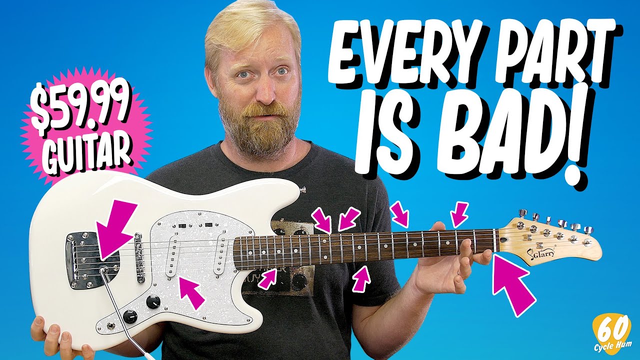 THIS IS TERRIBLE! - yeah its $59 but IT IS NOT WORTH IT - Glarry/Ktaxon short scale offset guitar.