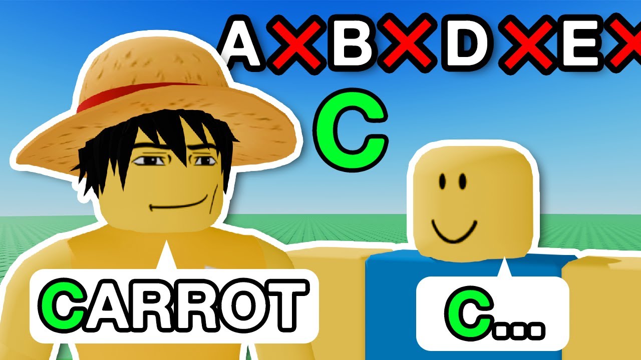 Roblox Letter Lockout
