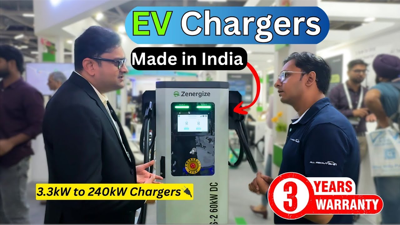 Zenergize EV Chargers | Next-Gen Charging & Solar Tech | EV Expo 2025 Greater Noida