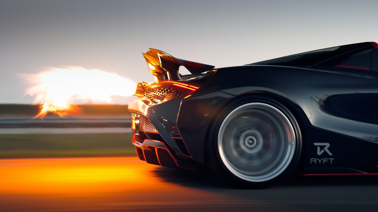 Full Carbon Flame Spitting  RYFT Mclaren 720s [4K]