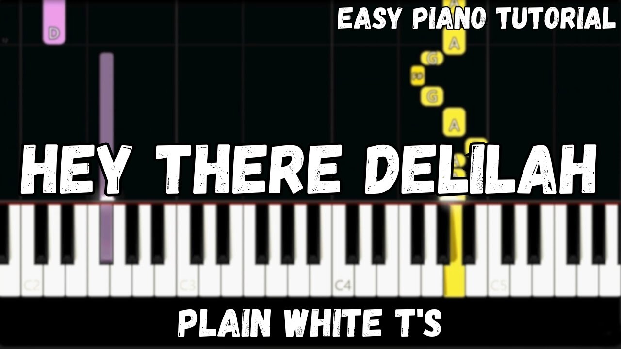 Plain White T's - Hey There Delilah (Easy Piano Tutorial)