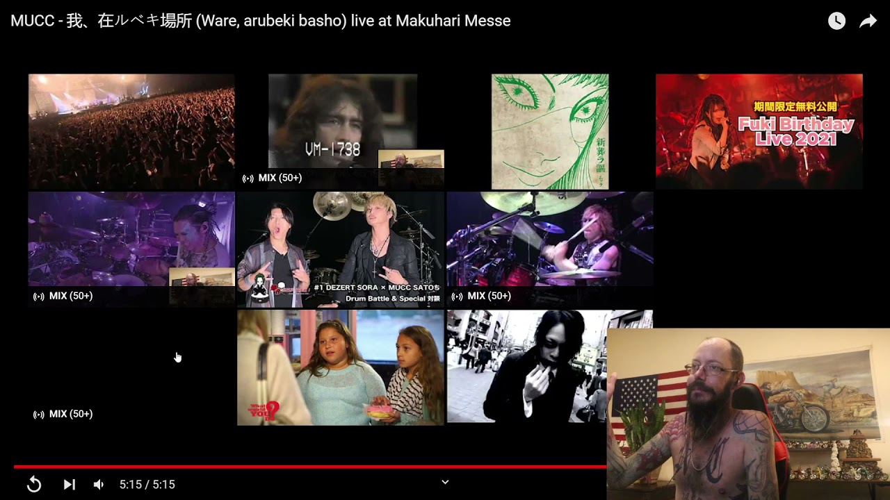 MUCC - 我、在ルベキ場所 (Ware, arubeki basho) live at Makuhari Messe-Reaction