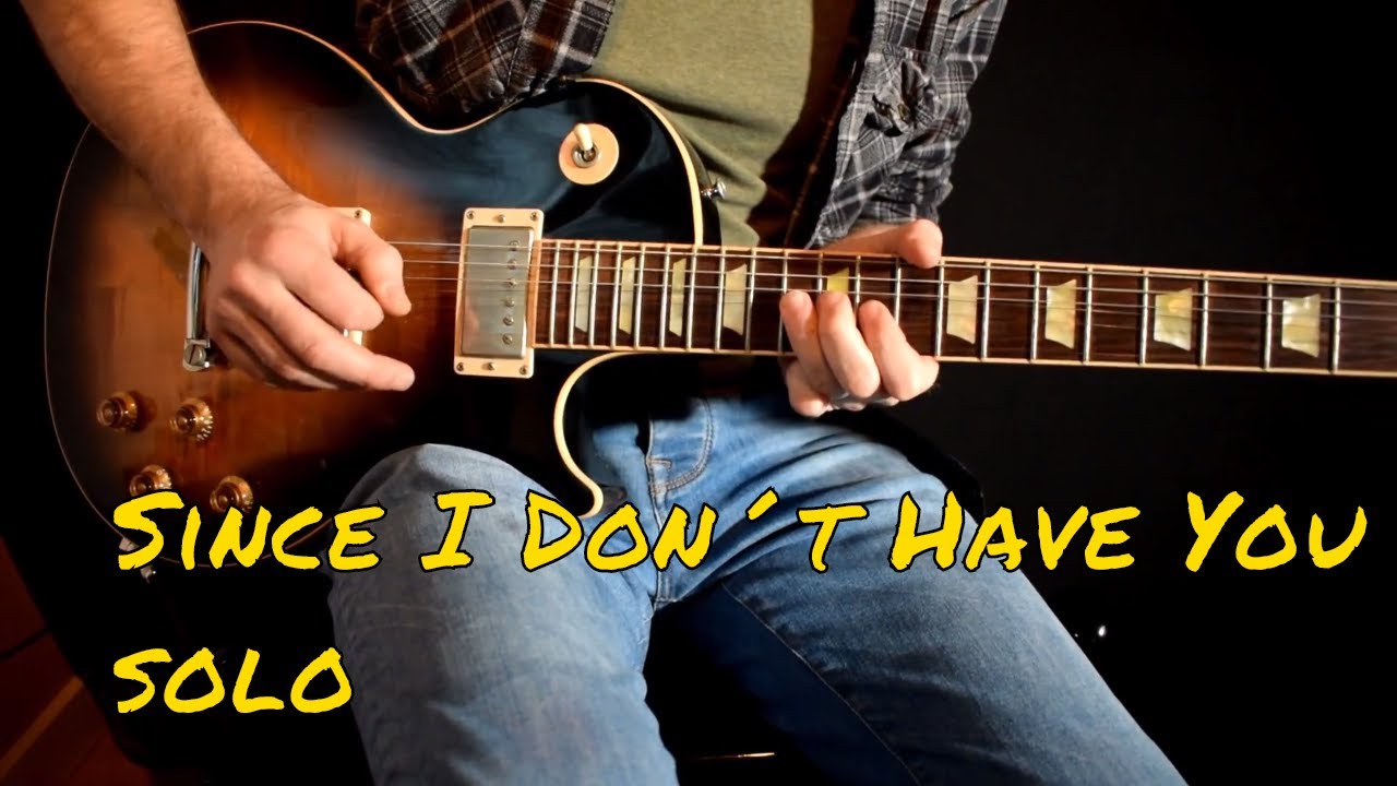 Guns n Roses - Since I Don't Have You solo cover