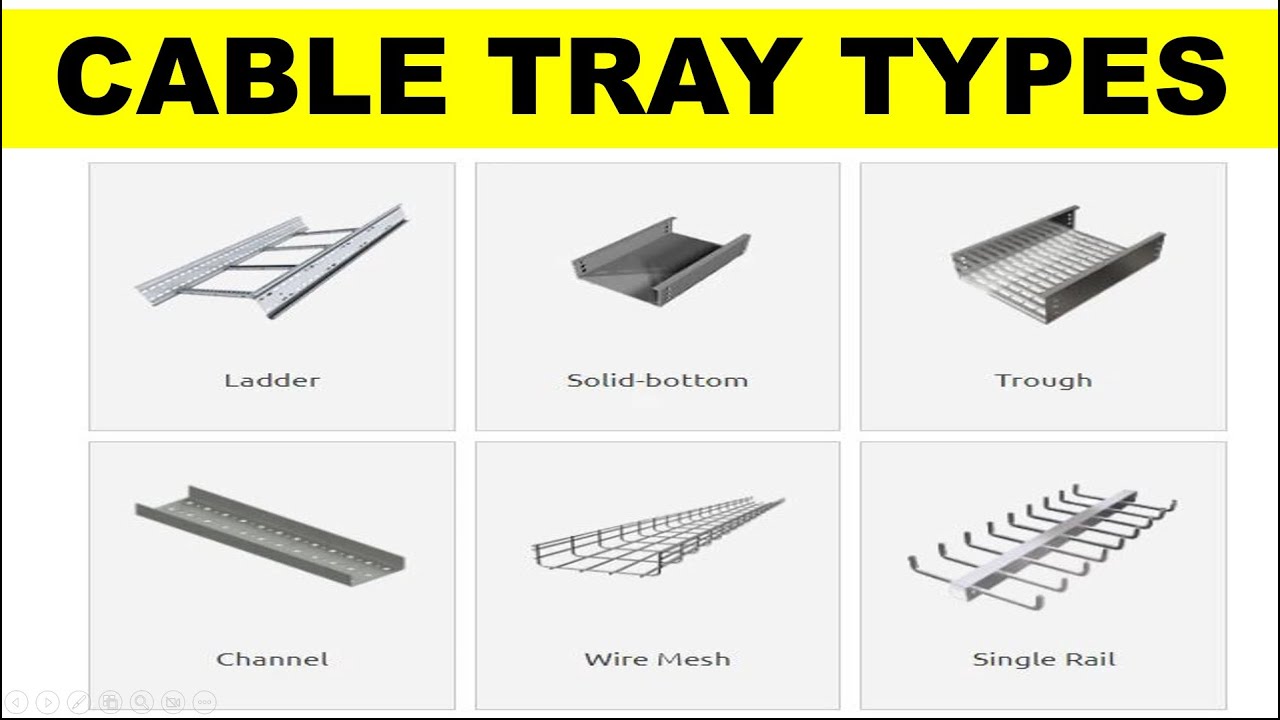 Cable tray types - What type of cable requires which type of tray