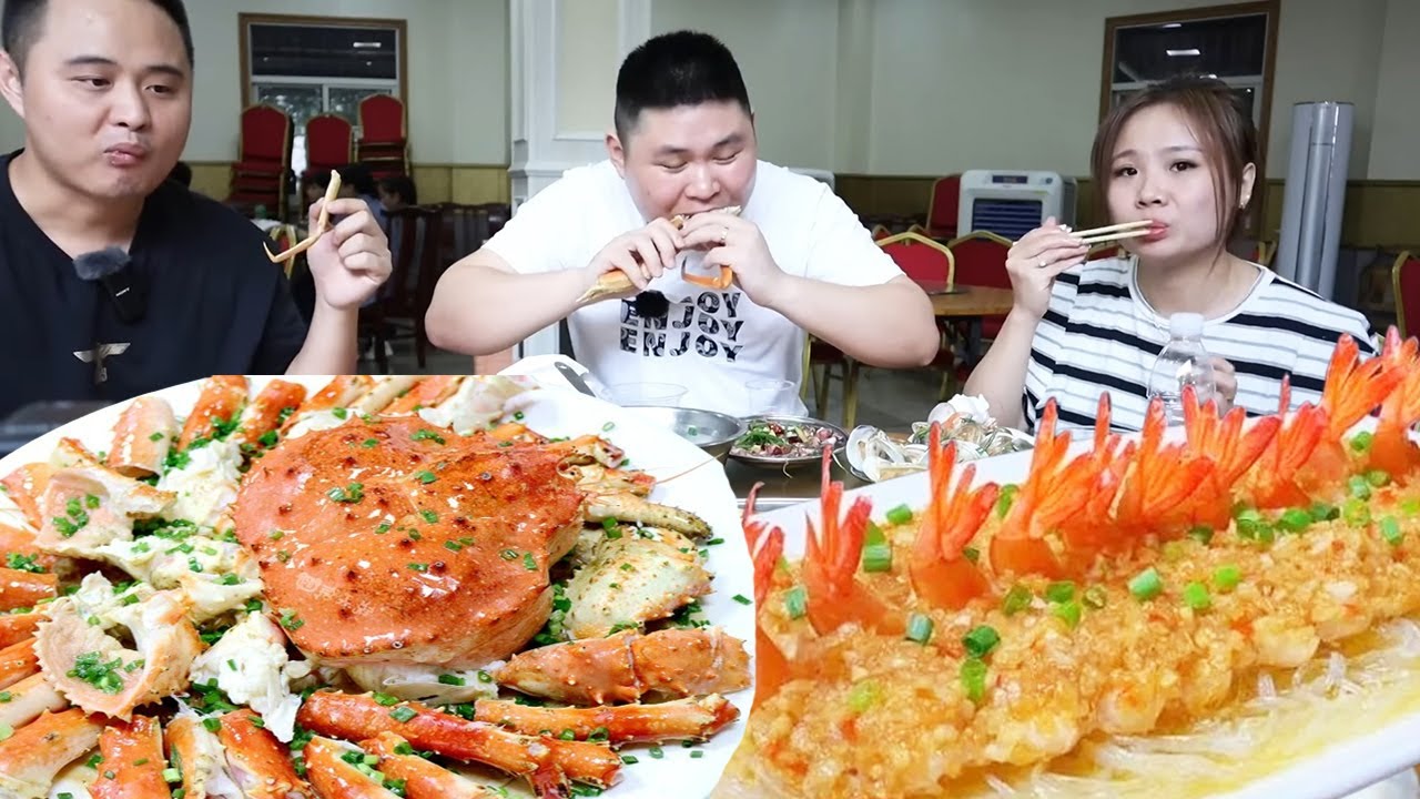 挑战厦门大排档海鲜自助！一个人160元超大帝王蟹吃到饱， 蒸虾肉质鲜嫩一口一个真过瘾【都市陈大胖】