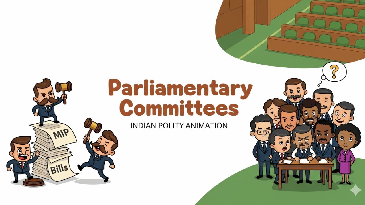 Parliamentary Committees | Indian Polity | Laxmikant IN Animation | UPSC, SSC, Banking, PCS