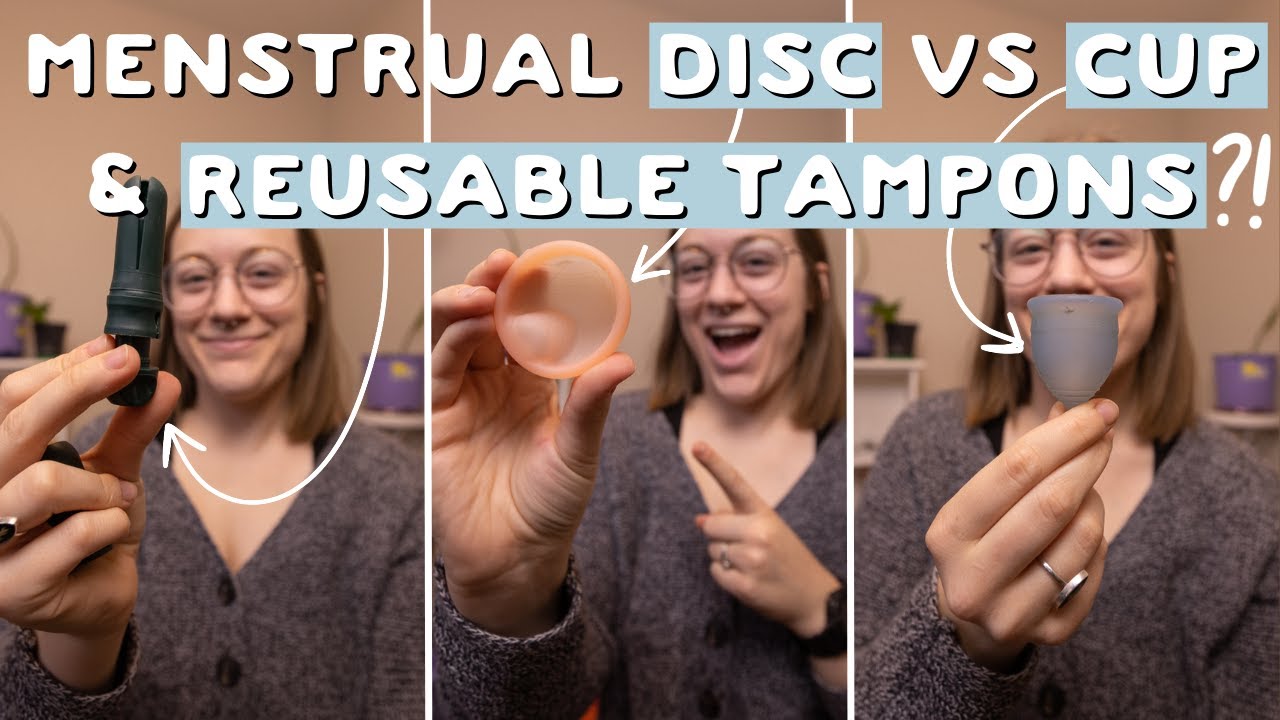 Reviewing NEW zero waste period products: reusable tampon, menstrual disc, and more!