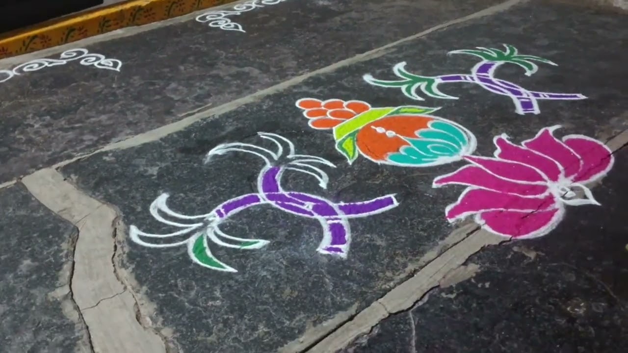 Bhogikundala muggulu Sankranthi muggulu 