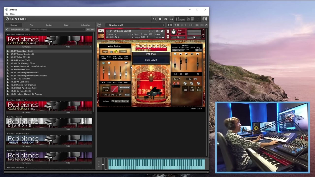 Lancamento Red Pianos Gold Edition Free 2
