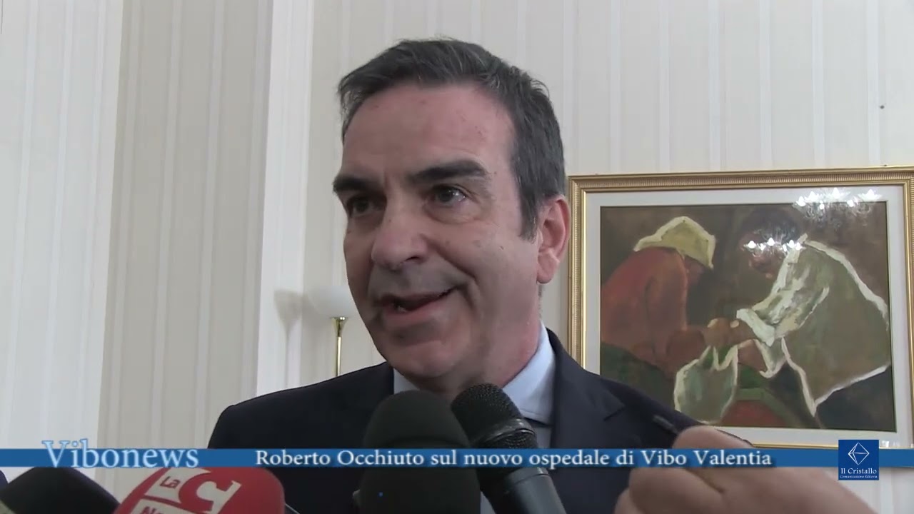 Roberto Occhiuto sul nuovo ospedale di Vibo Valentia