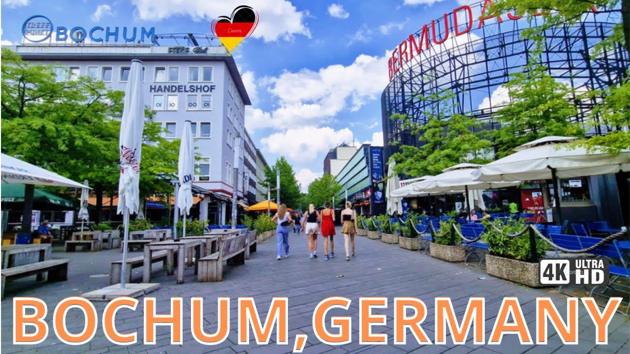 Bochum city Germany,  walking tour in the Bochum city Deutschland.