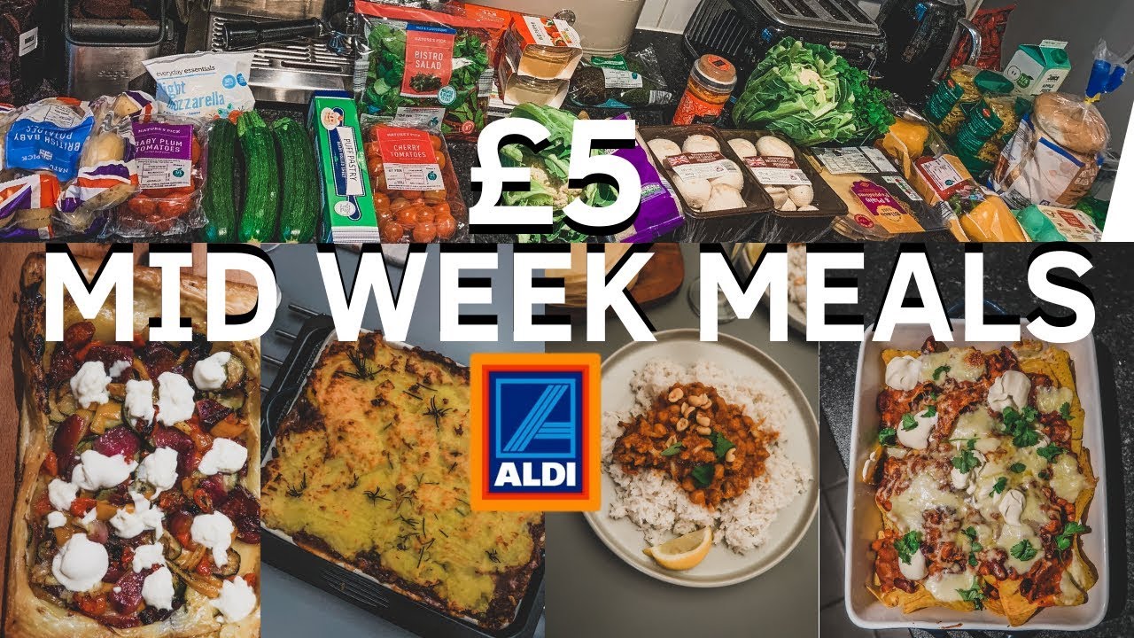 WEEKLY ALDI FOOD HAUL | EASY £5 MID WEEK MEALS | WHAT I EAT IN A WEEK |