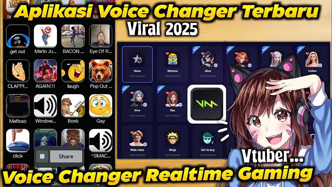 Voice Changer Viral 2025!? Apk Voice Changer RealTime Terbaru!! Fitur Lengkap, Ada Suara Vtuber Juga