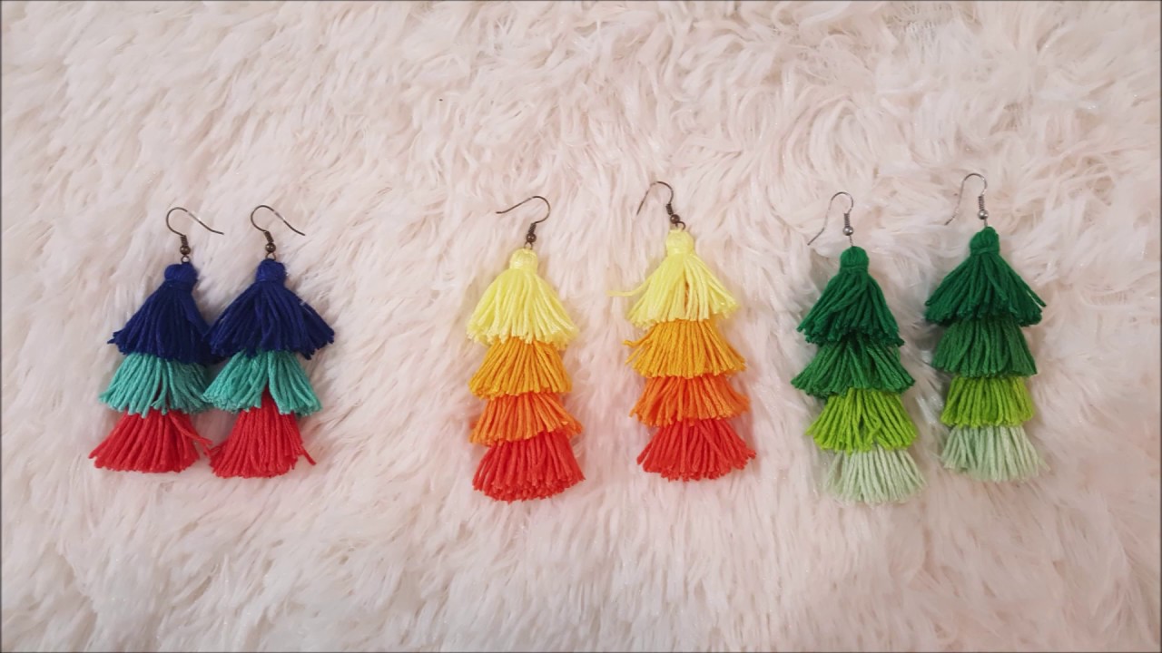 DIY Boucles d'oreilles pompons super facile