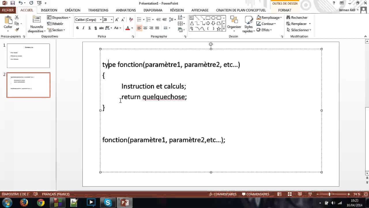 Langage C 5ème cours boucles et fonctions (mode console) sur windows