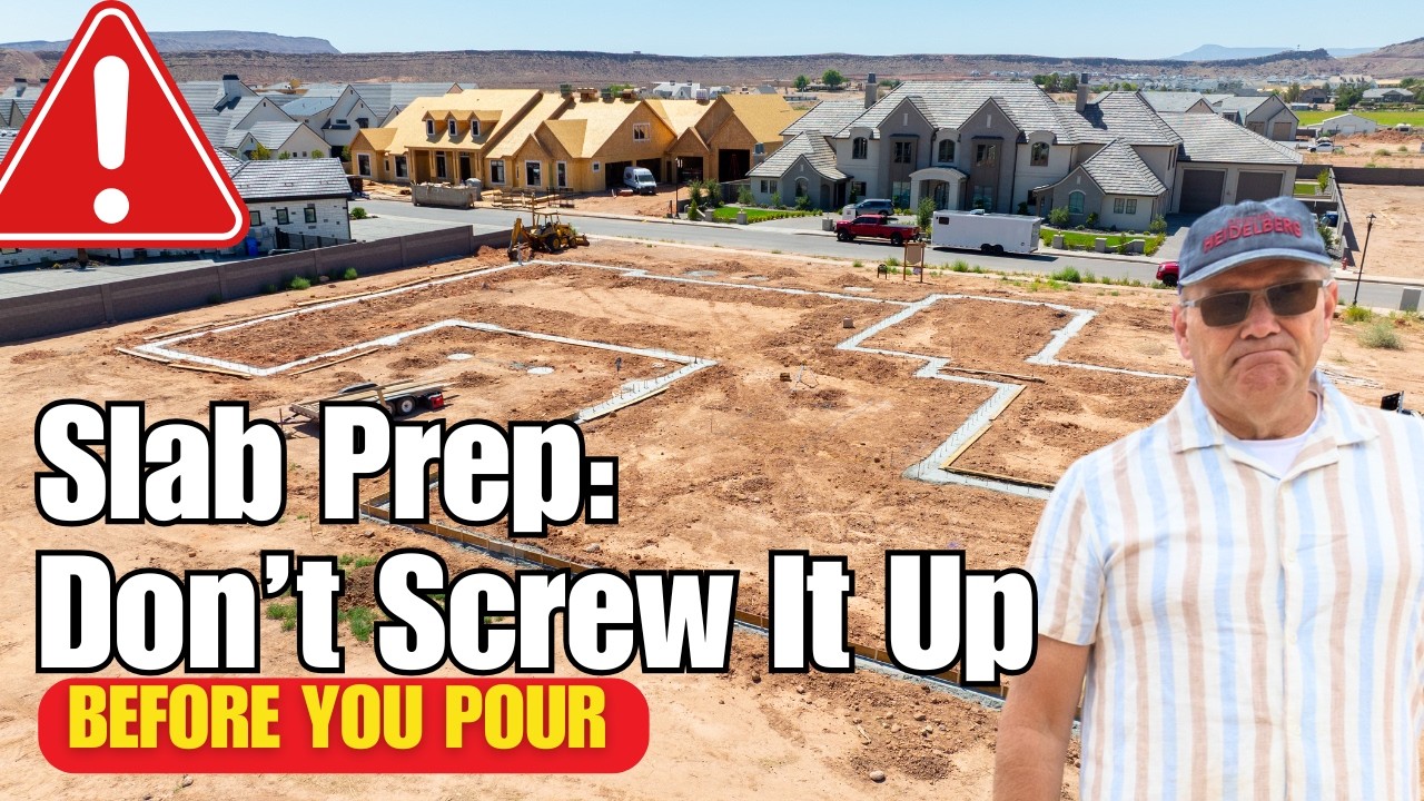 Don’t Pour That Slab Yet – Critical Prep Tips for Any Size Home