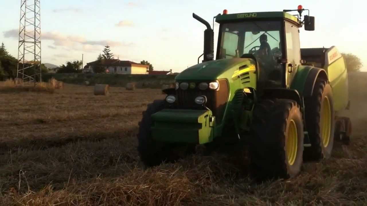 john deere 7720, con rotopressa claas 360 ZOOMAC