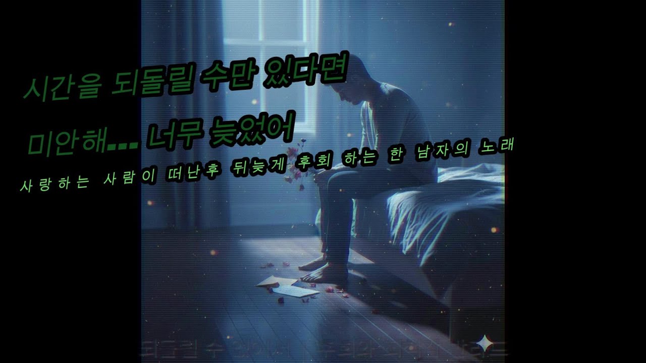 되돌릴 수 없어서 | 후회와 죄책감 발라드