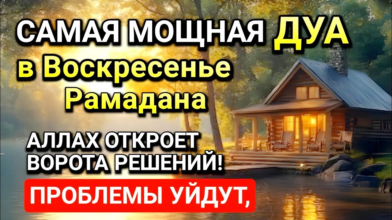 Самая сильная дуа в Воскресенье! Ризк, богатство, успех, счастье!l