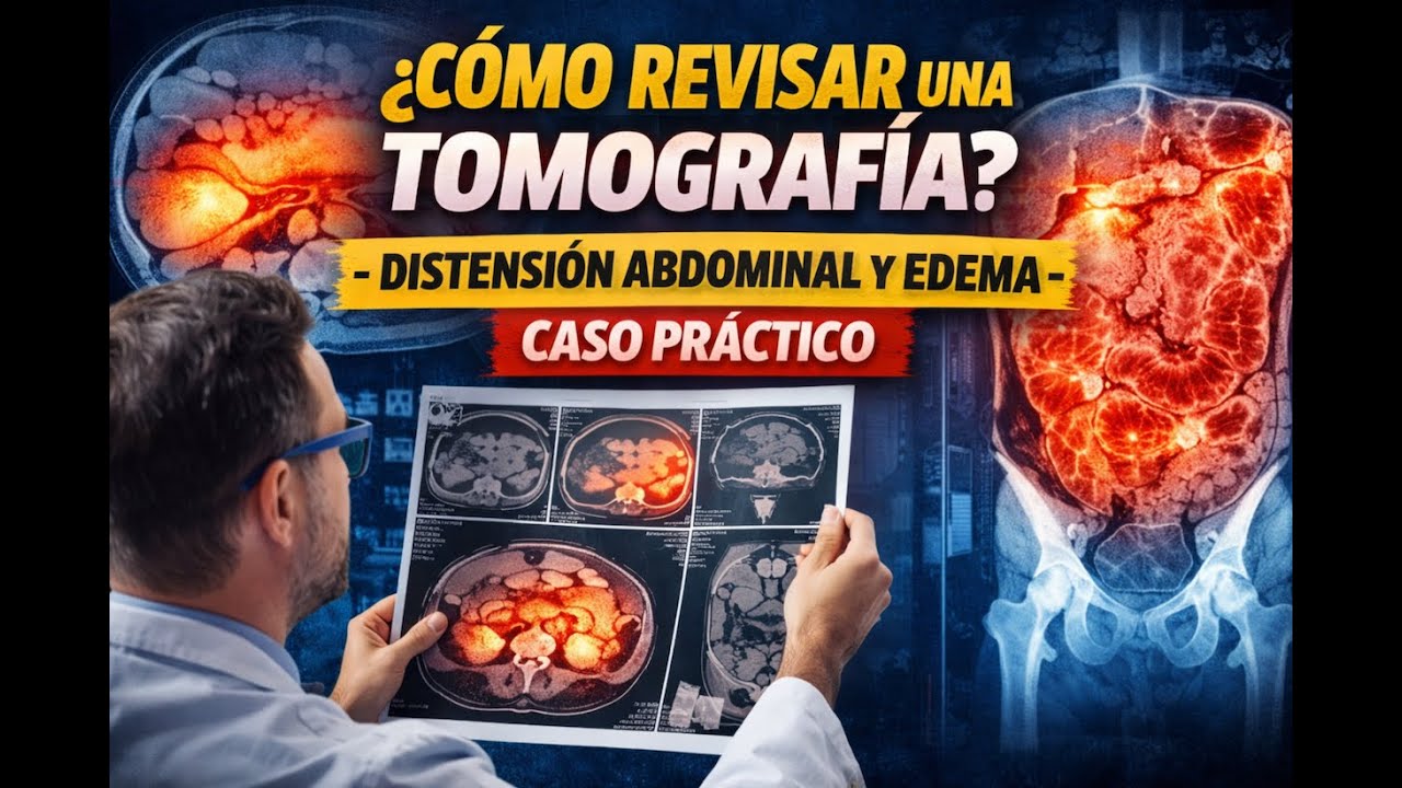 ¿Cómo revisar una tomografía? | Distensión y edema (caso práctico)