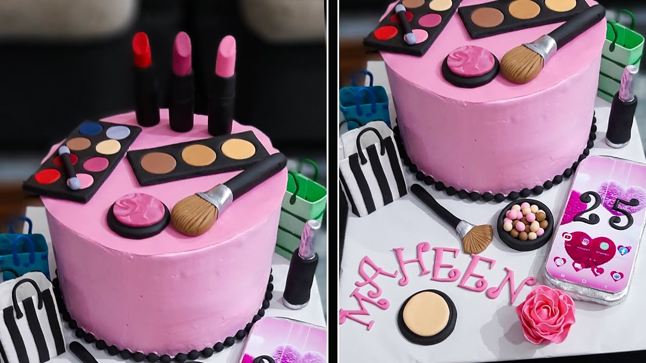 Make Up Theme Cake