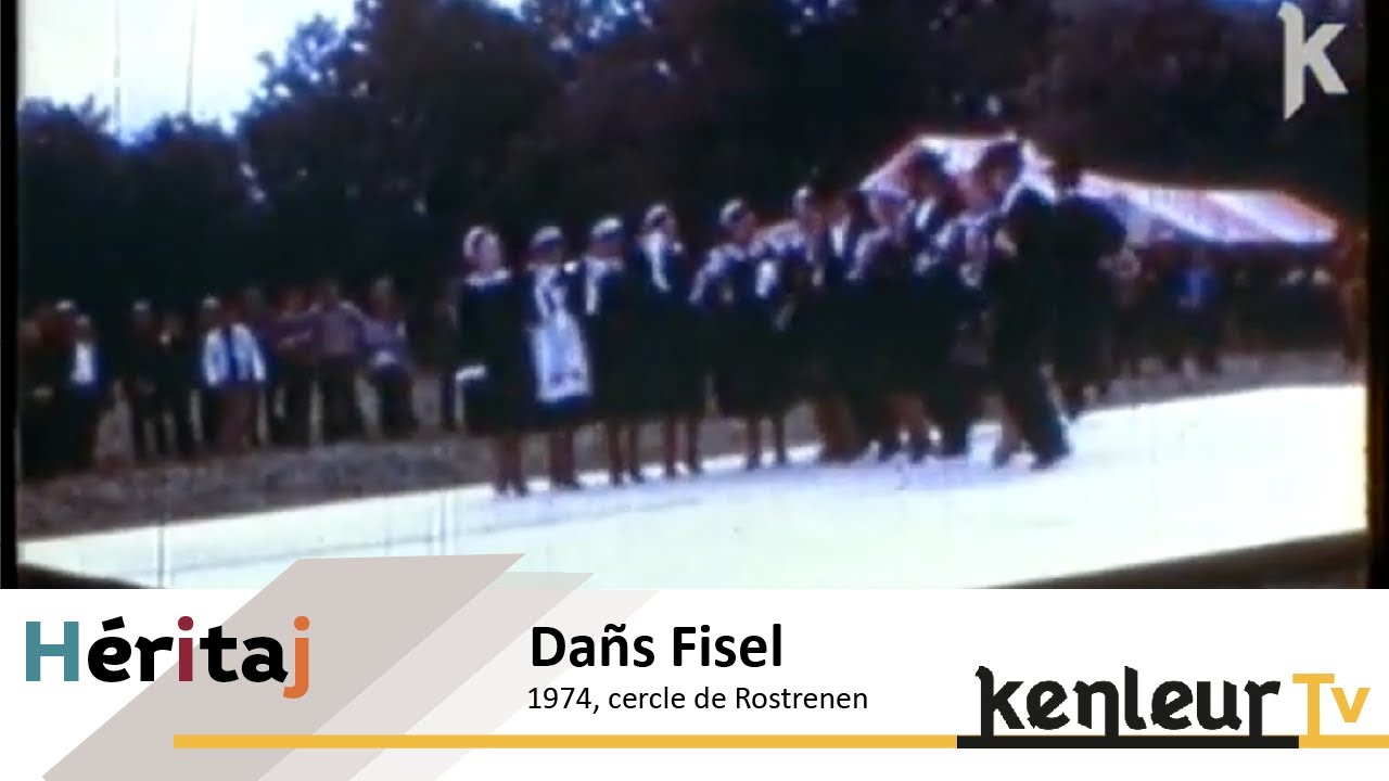 Championnat da&ntilde;s fisel &agrave; Bonen en juin 1974 ; cercle celtique de Rostrenen.
